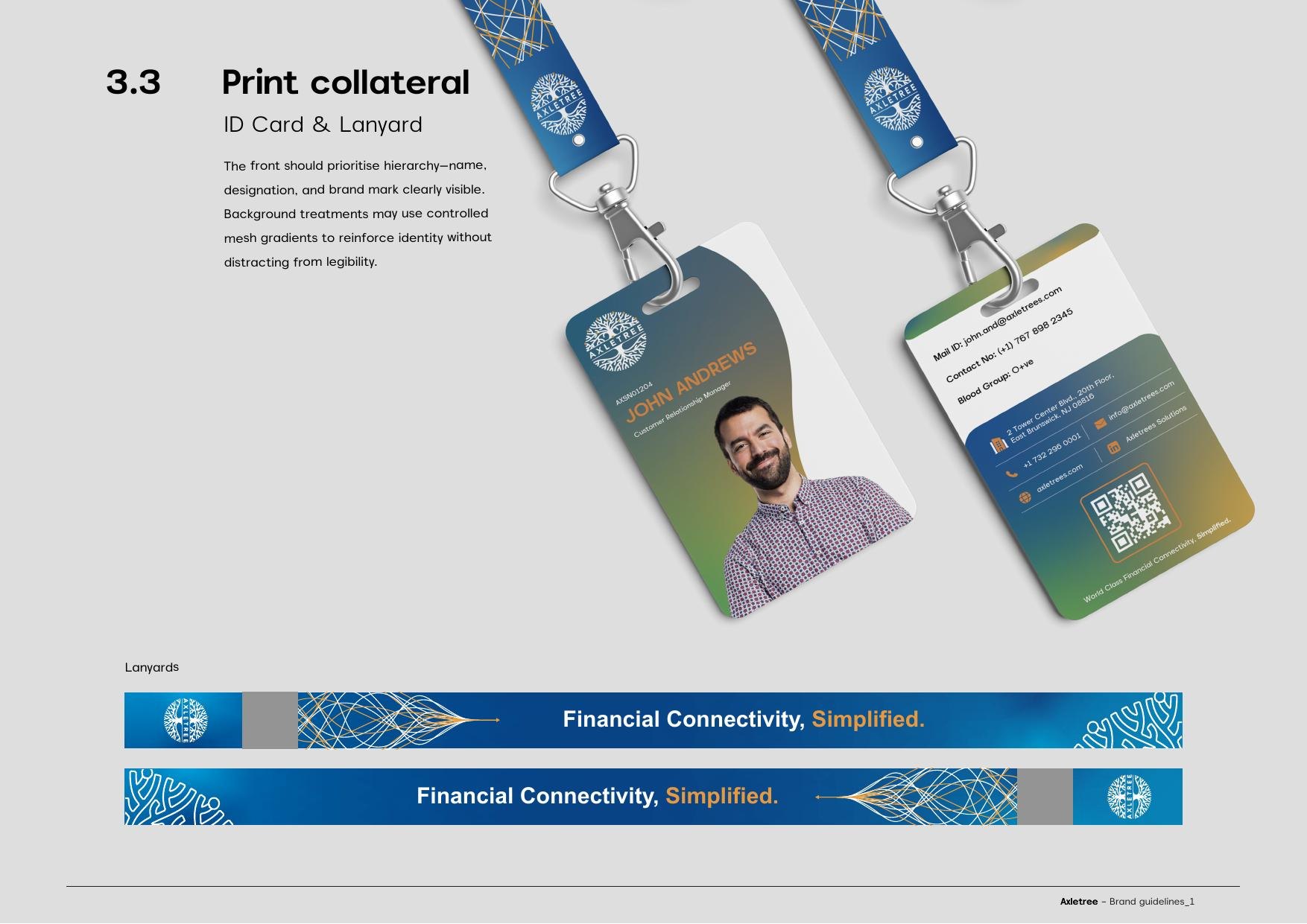 ID card and lanyard
