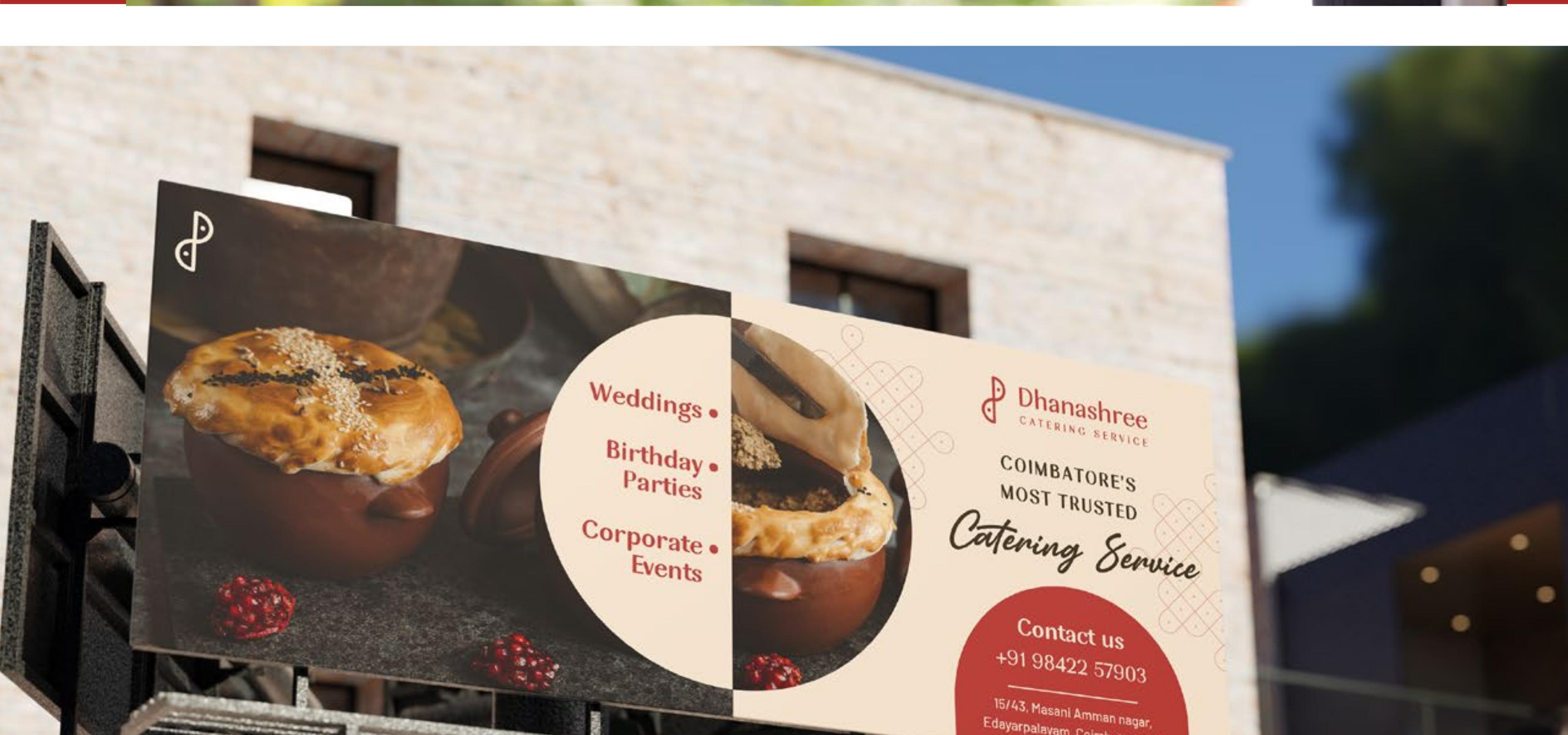 Weddings, birthdays, corporate — one billboard, three services
