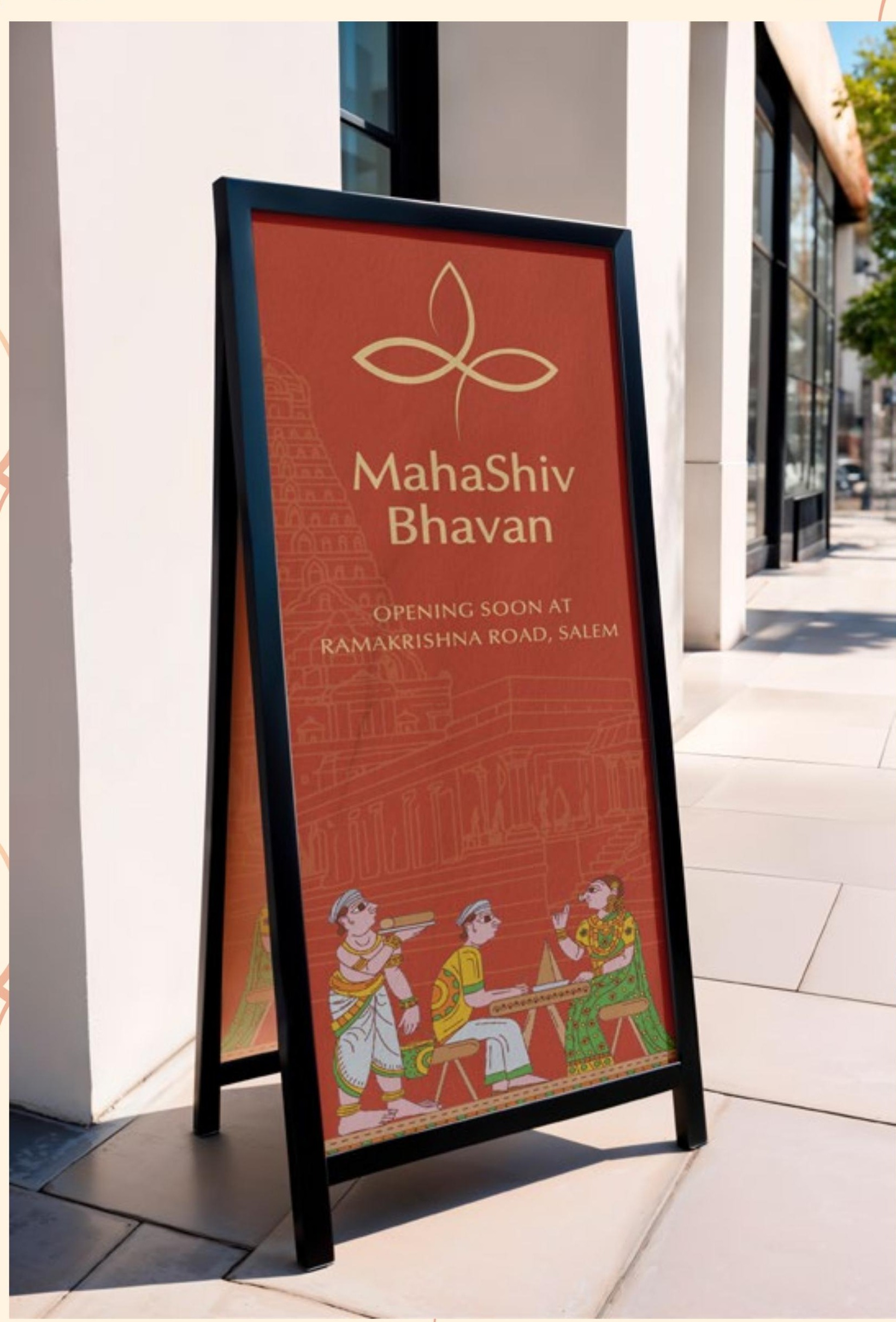 Pavement A-frame, Ramakrishna Road