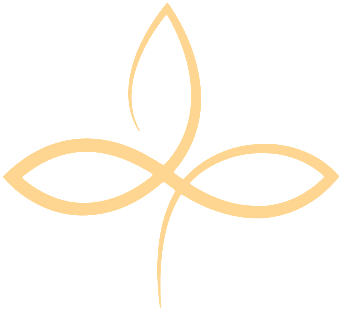 The symbol — three eyes, one continuous line