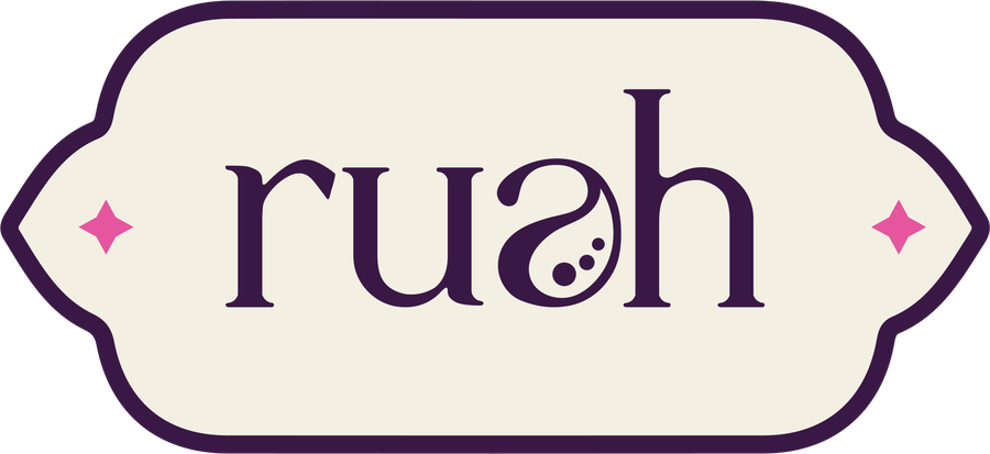 Cream on plum