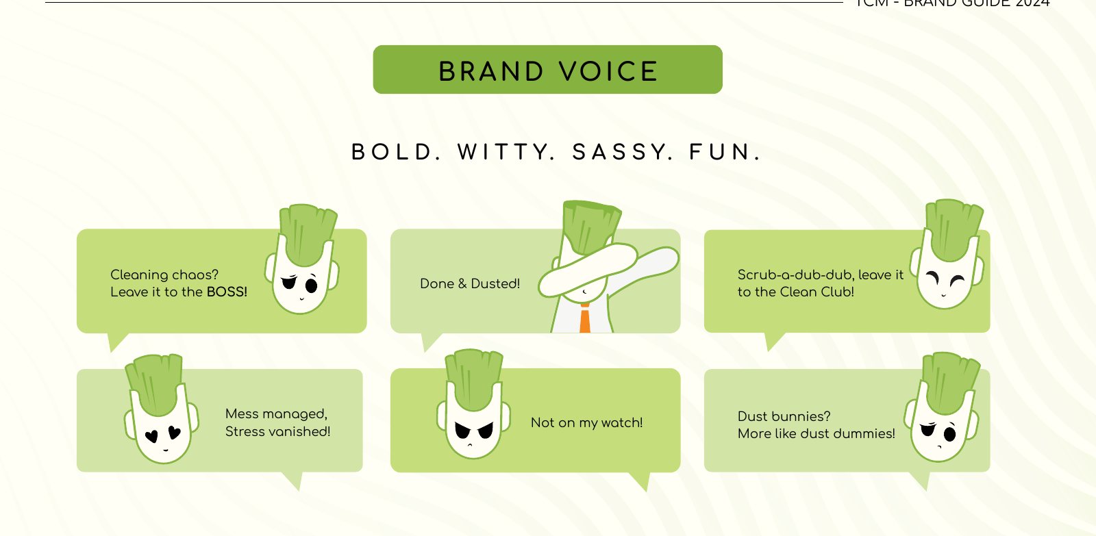 Voice, in the mascot's mouth
