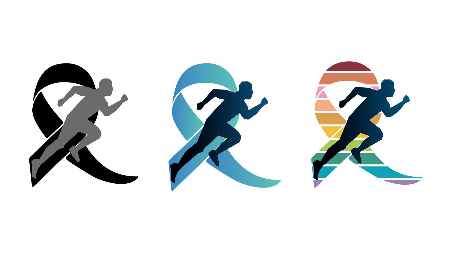 Black, teal, sunrise