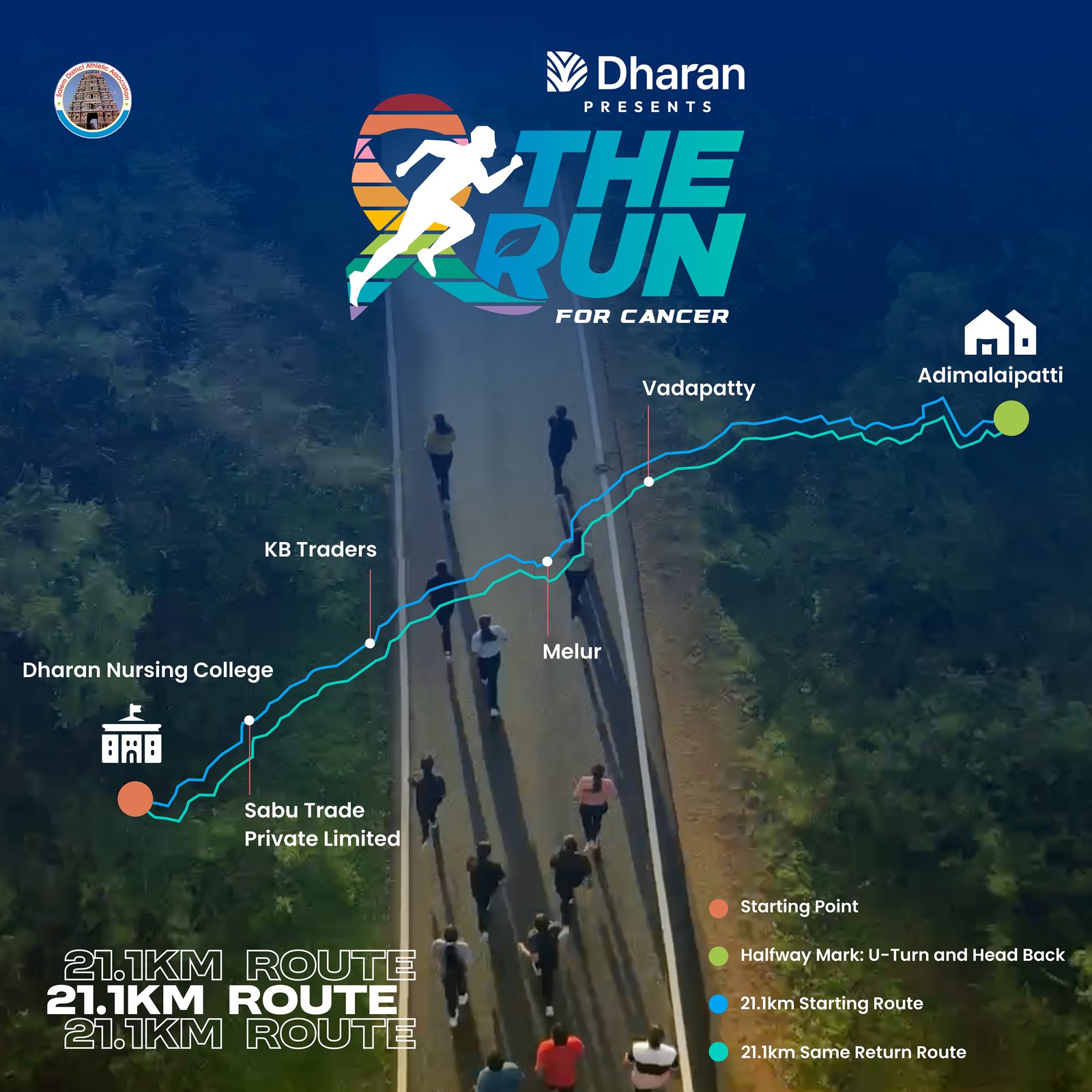 21.1K — the half marathon