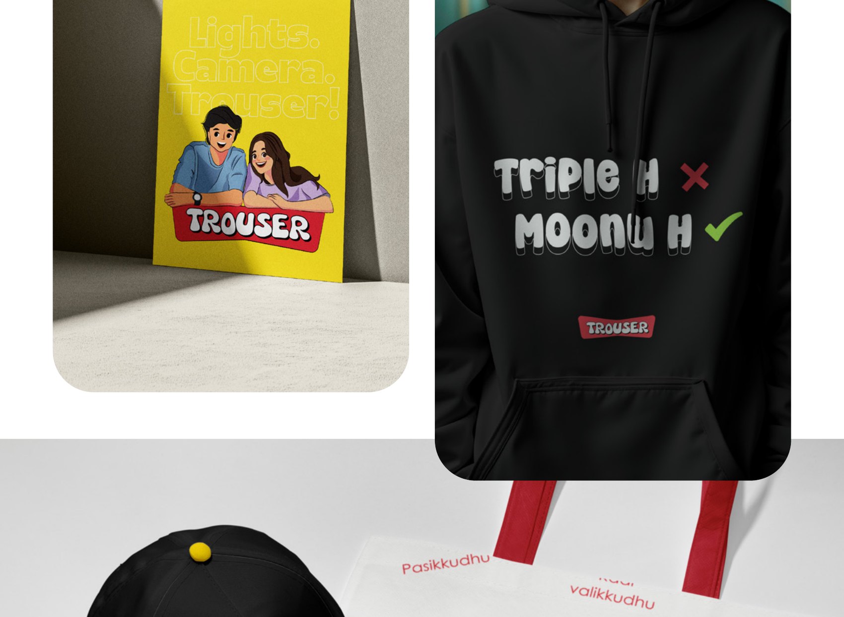 Poster and hoodie