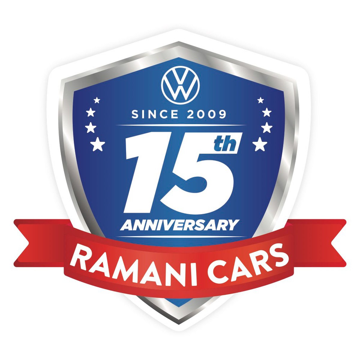The 15th anniversary crest